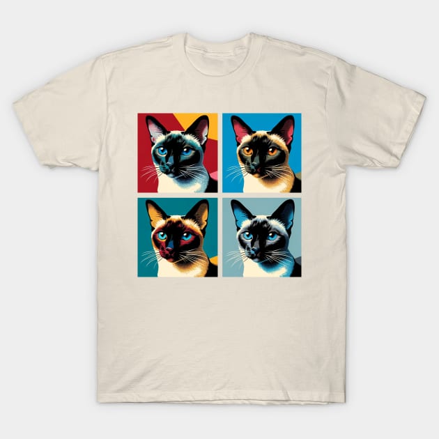 Tonkinese Pop Art - Cat Lovers T-Shirt by PawPopArt